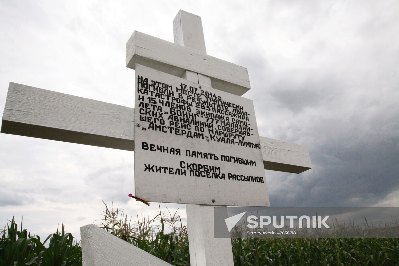 Crash site of Malaysia Airlines Boeing 777
