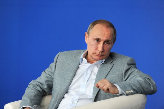 President Vladimir Putin visits Terra Scientia Russian Educational Youth Forum