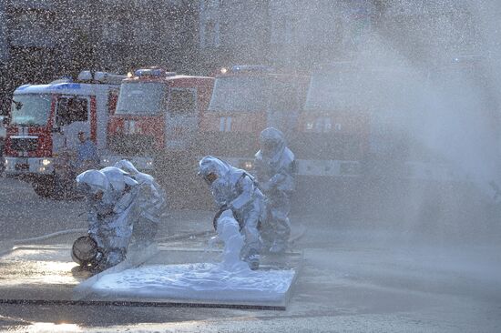 Firefighting tournament in Chelyabinsk