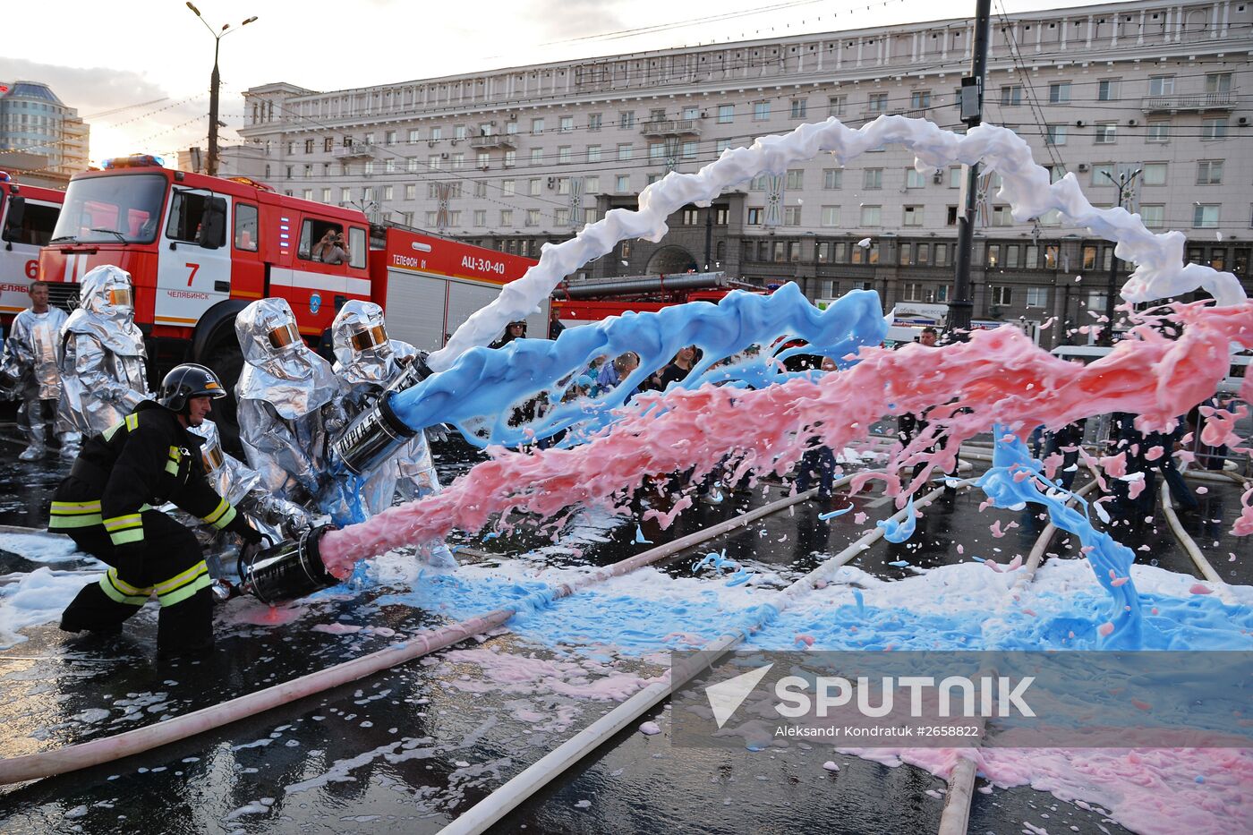 Firefighting tournament in Chelyabinsk