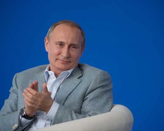 President Vladimir Putin visits Terra Scientia Russian Educational Youth Forum