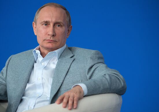 President Vladimir Putin visits Terra Scientia Russian Educational Youth Forum