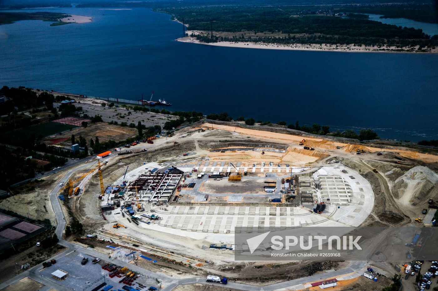 Stadium construction in Volgograd ahead of 2018 FIFA World Cup