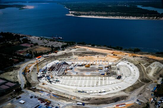 Stadium construction in Volgograd ahead of 2018 FIFA World Cup