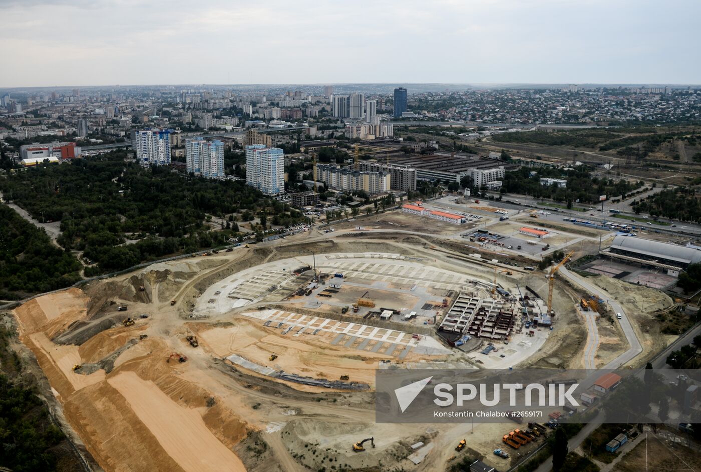 Stadium construction in Volgograd ahead of 2018 FIFA World Cup