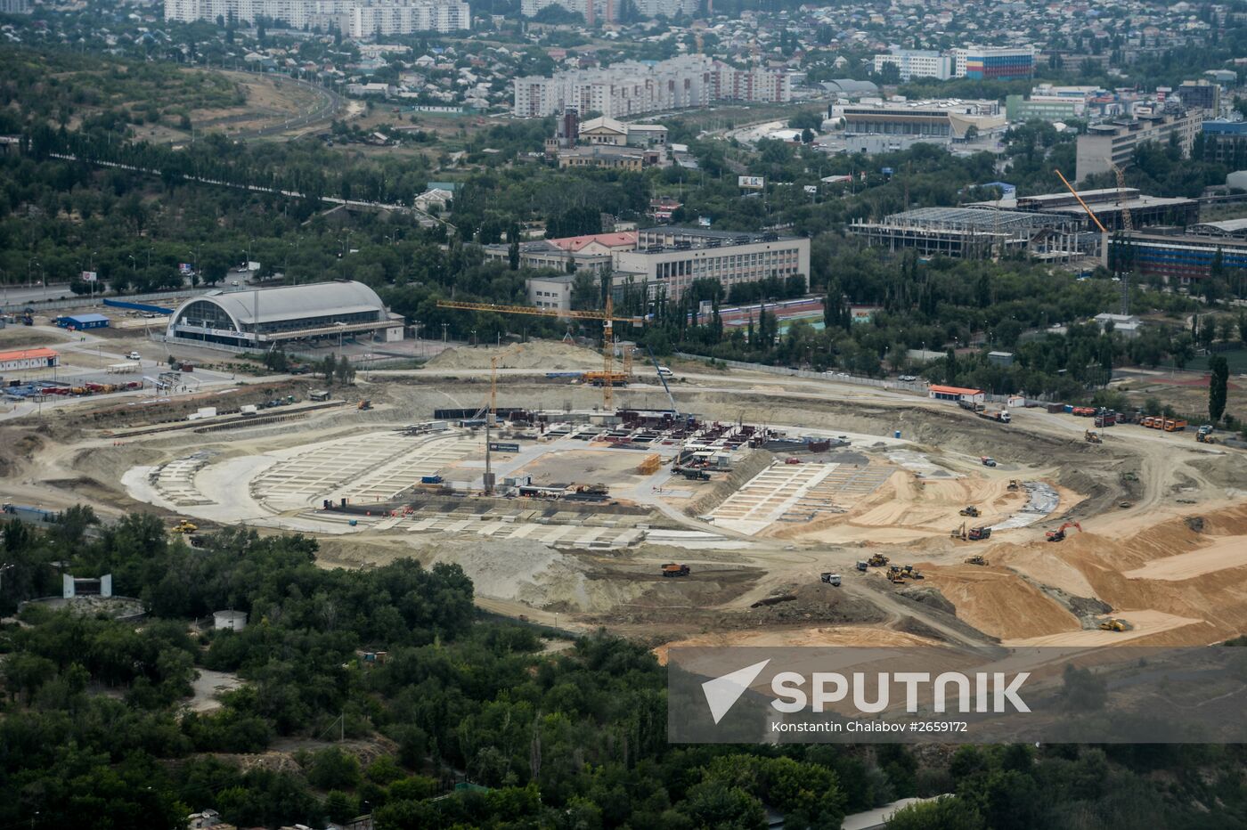 Stadium construction in Volgograd ahead of 2018 FIFA World Cup