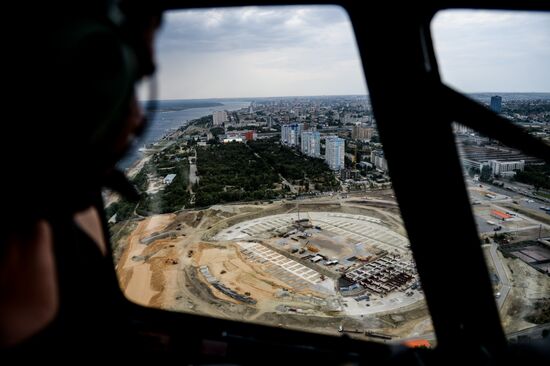 Stadium construction in Volgograd ahead of 2018 FIFA World Cup