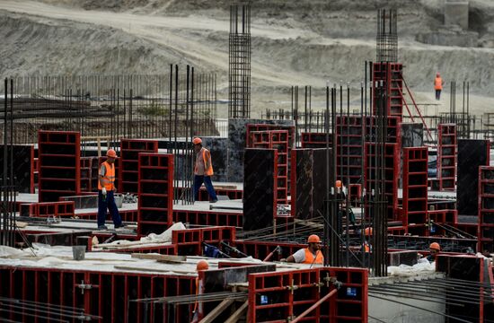 Stadium construction in Volgograd ahead of 2018 FIFA World Cup