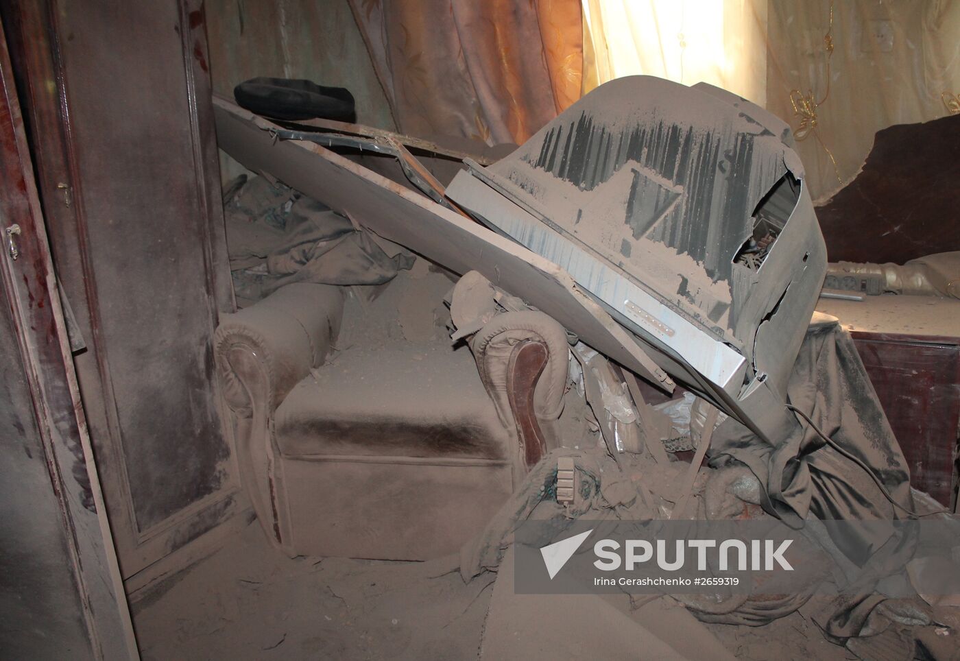 Aftermath of Gorlovka shelling, Donetsk region