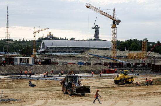 Stadium construction in Volgograd ahead of 2018 FIFA World Cup