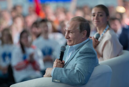 President Vladimir Putin visits Terra Scientia Russian Educational Youth Forum