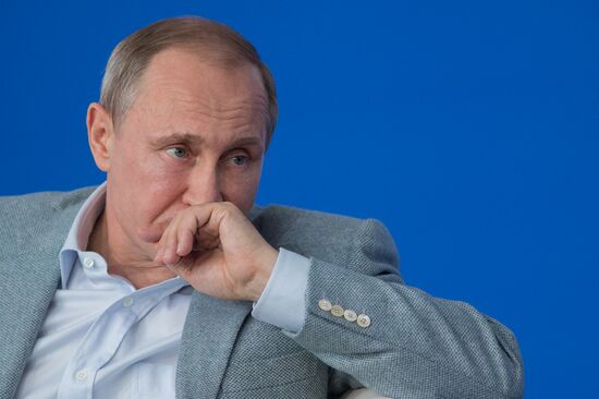 President Vladimir Putin visits Terra Scientia Russian Educational Youth Forum