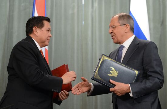 Meeting of Foreign Ministers of Russia and Thailand