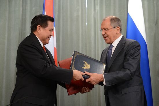 Meeting of Foreign Ministers of Russia and Thailand