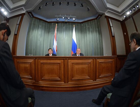 Meeting of Foreign Ministers of Russia and Thailand