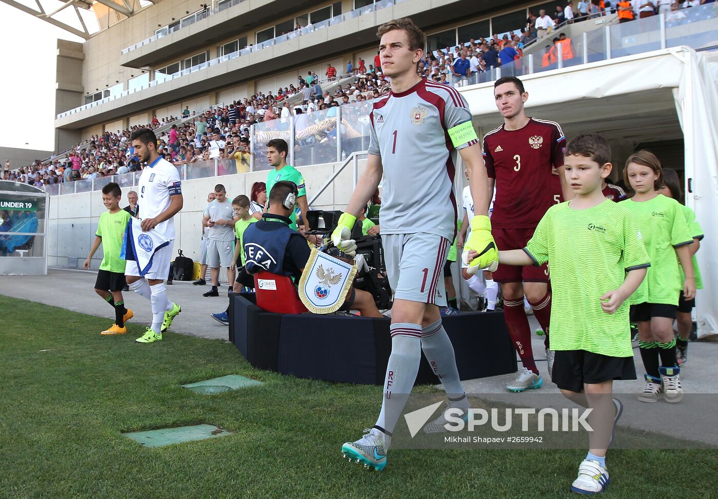 Football. UEFA Under 19 Championship. Russia vs. Greece