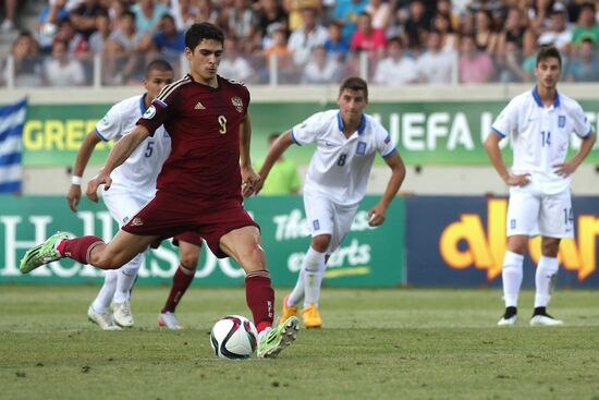 Football. UEFA Under 19 Championship. Russia vs. Greece