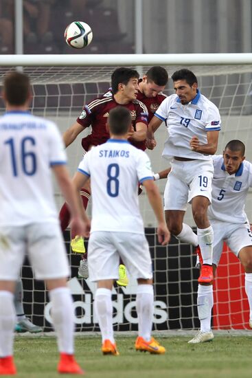 Football. UEFA Under 19 Championship. Russia vs. Greece