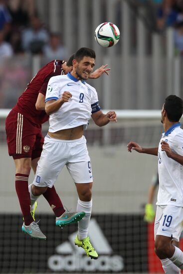 Football. UEFA Under 19 Championship. Russia vs. Greece