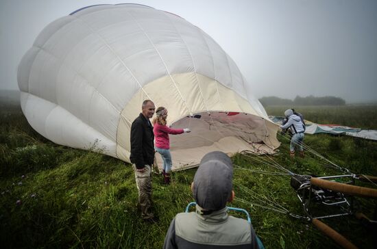 Hot air ballooning festival Golden Ring of Russia