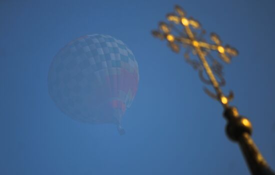 Hot air ballooning festival Golden Ring of Russia