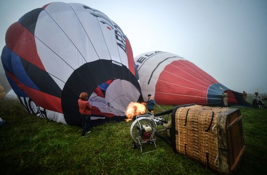 Hot air ballooning festival Golden Ring of Russia