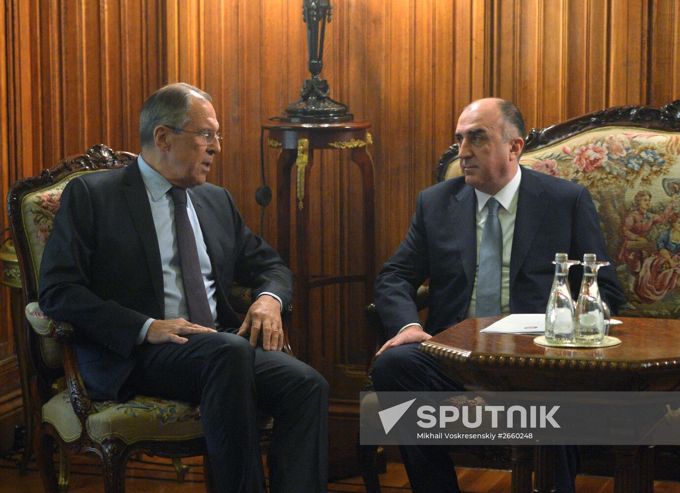 Foreign Minister Sergei Lavrov meets with Azerbaijani counterpart