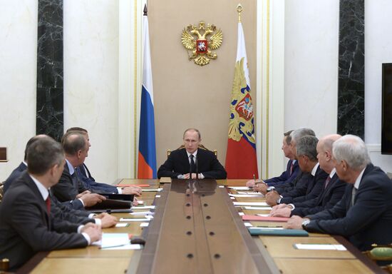 President Vladimir Putin chairs Security Council meeting