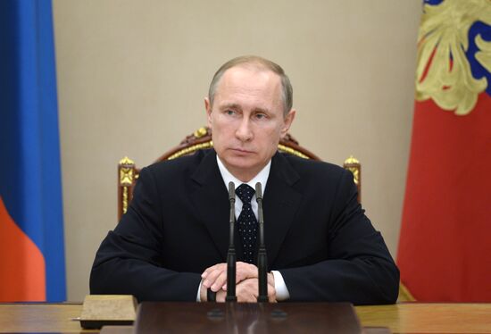 President Vladimir Putin chairs Security Council meeting