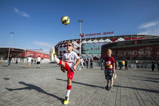 Football. Russian Premiere League. Spartak vs. Ufa