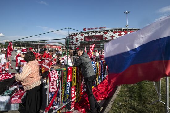 Football. Russian Premiere League. Spartak vs. Ufa