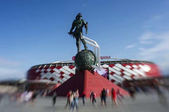 Football. Russian Premiere League. Spartak vs. Ufa