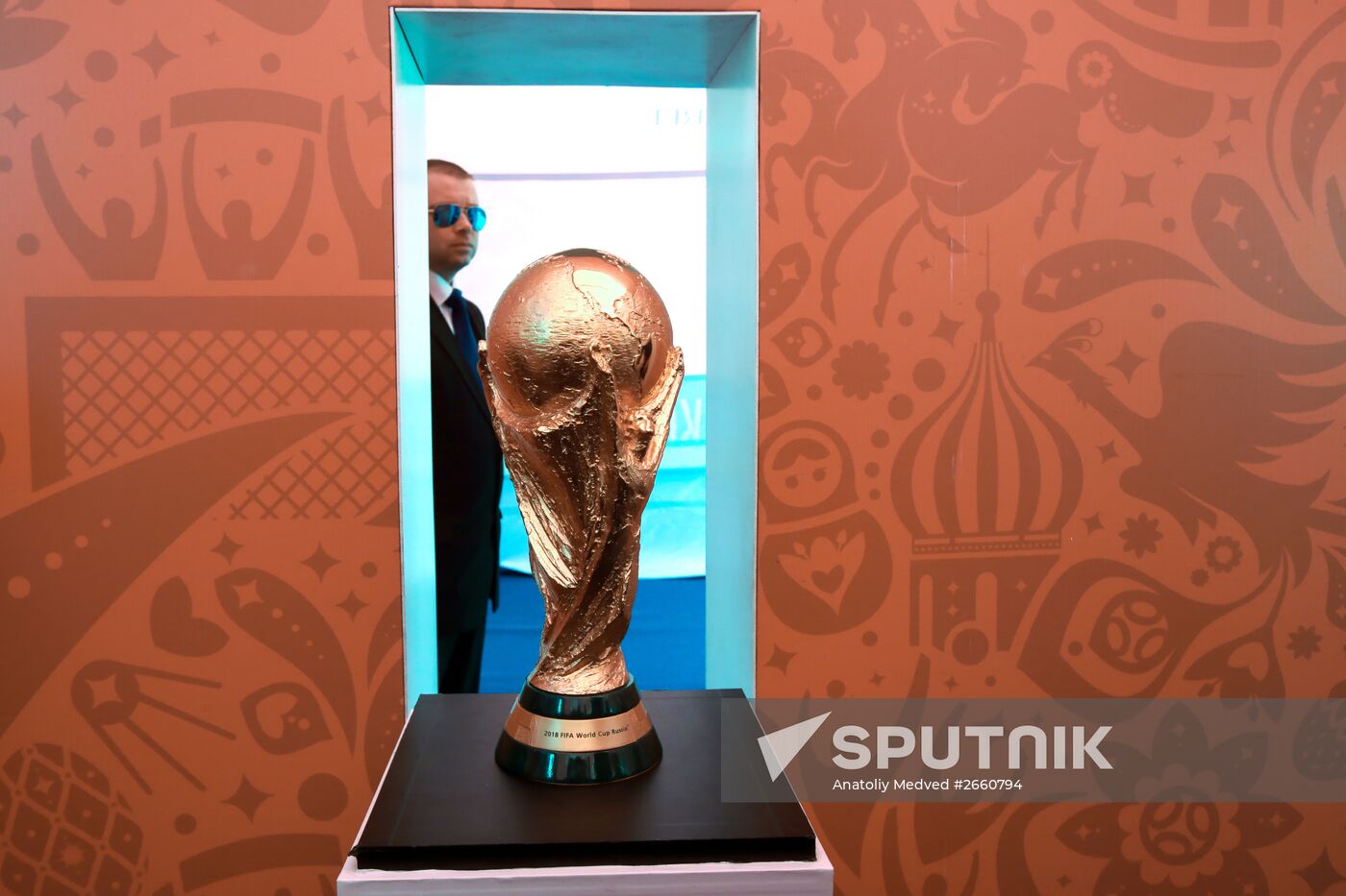 FIFA WOrld Cup arrives in St. Petersburg