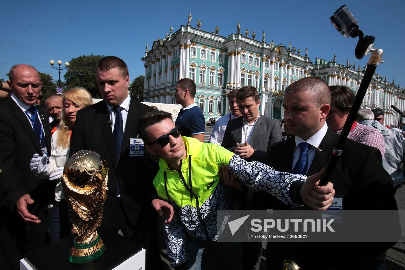 FIFA WOrld Cup arrives in St. Petersburg
