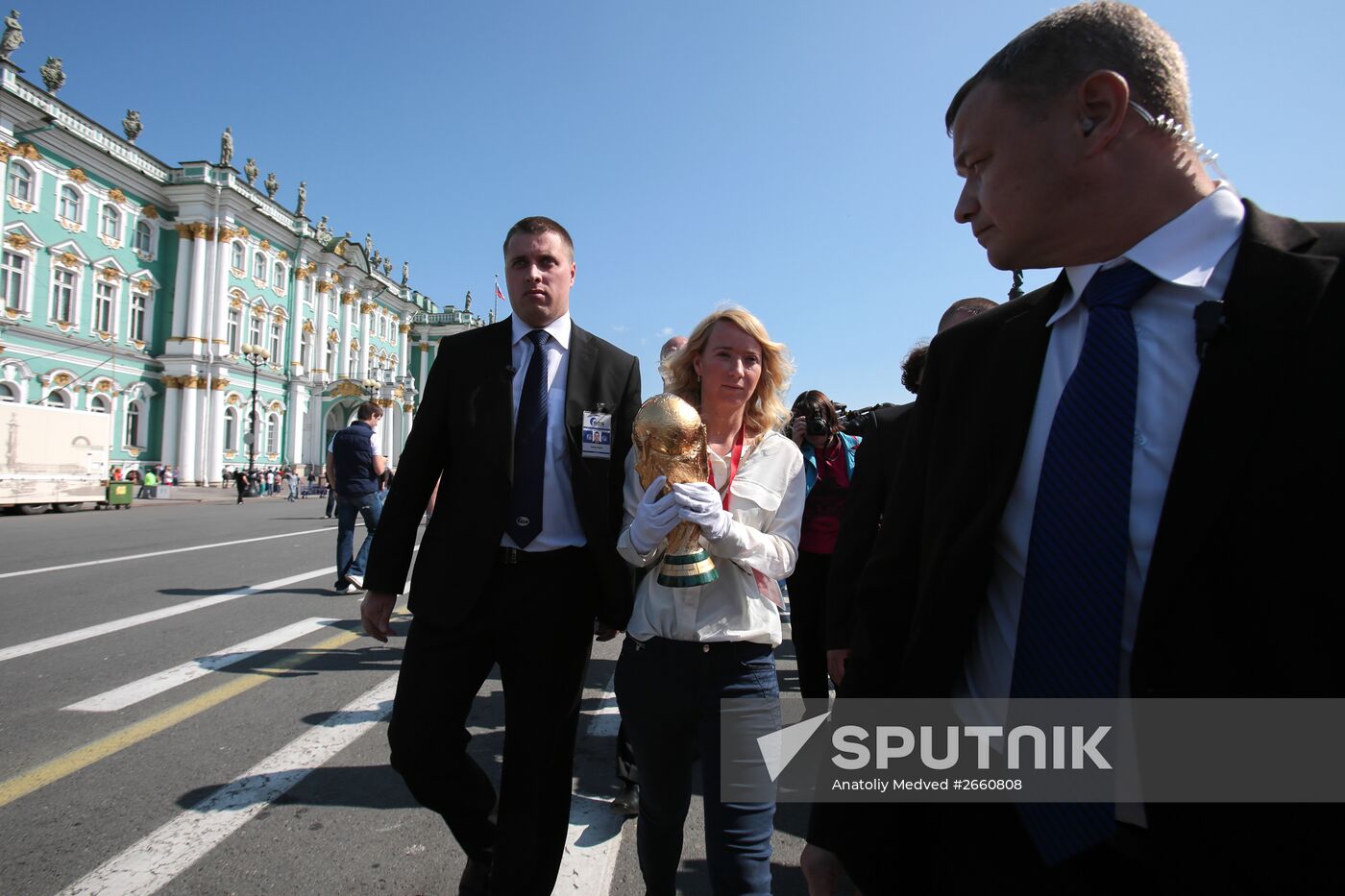 FIFA WOrld Cup arrives in St. Petersburg