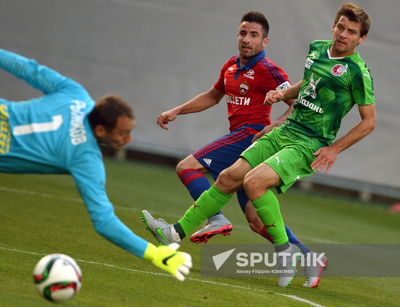 Football. Russian Premiere League. CSKA vs. Rubin