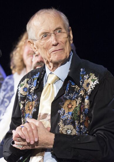 Poet Yevgeny Yevtushenko's birthday celebration