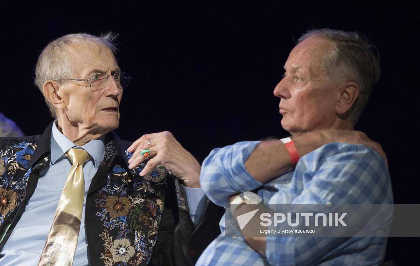Poet Yevgeny Yevtushenko's birthday celebration
