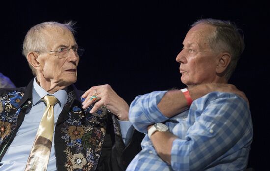 Poet Yevgeny Yevtushenko's birthday celebration