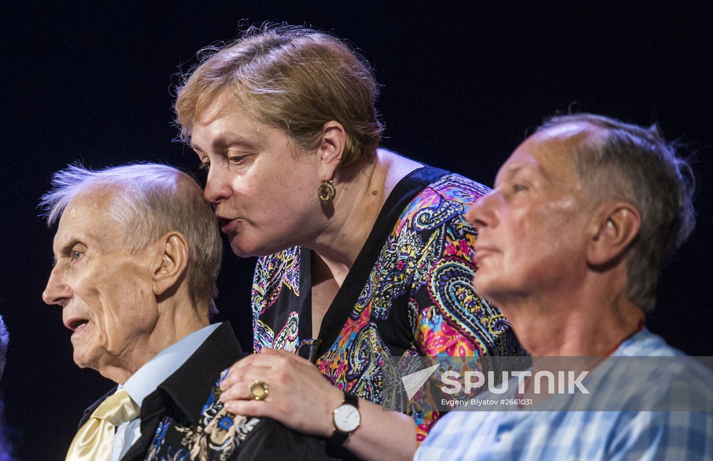 Poet Yevgeny Yevtushenko's birthday celebration