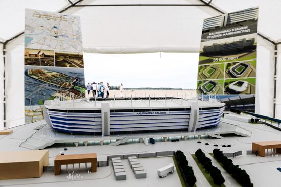 Construction of stadium in Kaliningrad for 2018 FIFA World Cup
