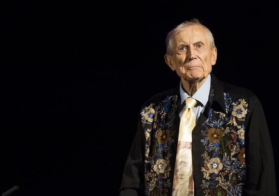 Poet Yevgeny Yevtushenko's birthday celebration