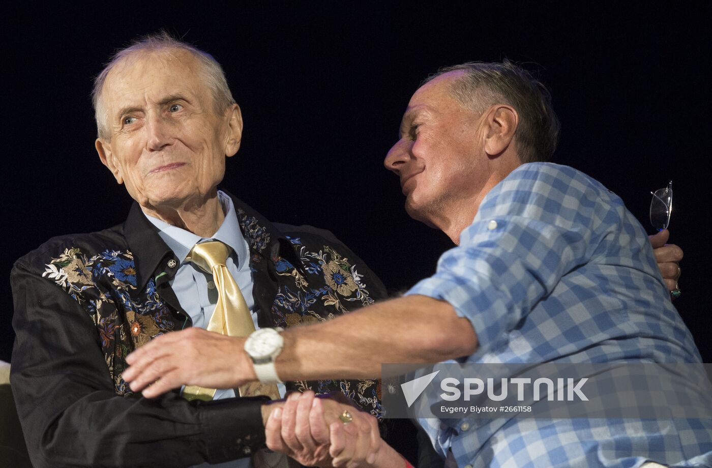 Poet Yevgeny Yevtushenko's birthday celebration