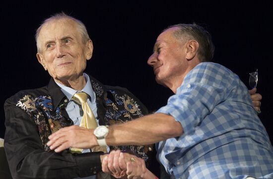 Poet Yevgeny Yevtushenko's birthday celebration