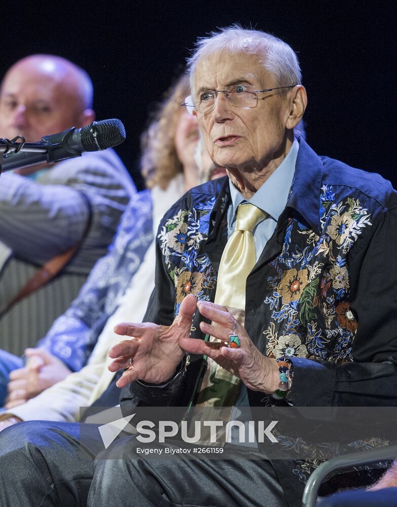 Poet Yevgeny Yevtushenko's birthday celebration