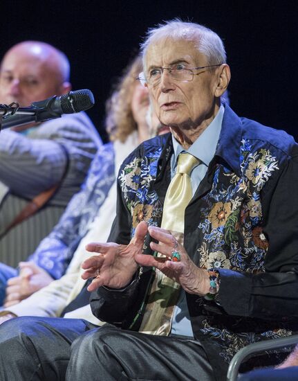 Poet Yevgeny Yevtushenko's birthday celebration