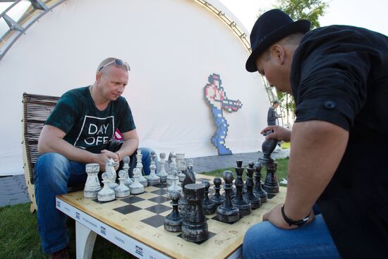 Vkontakte social network festival in St. Petersburg