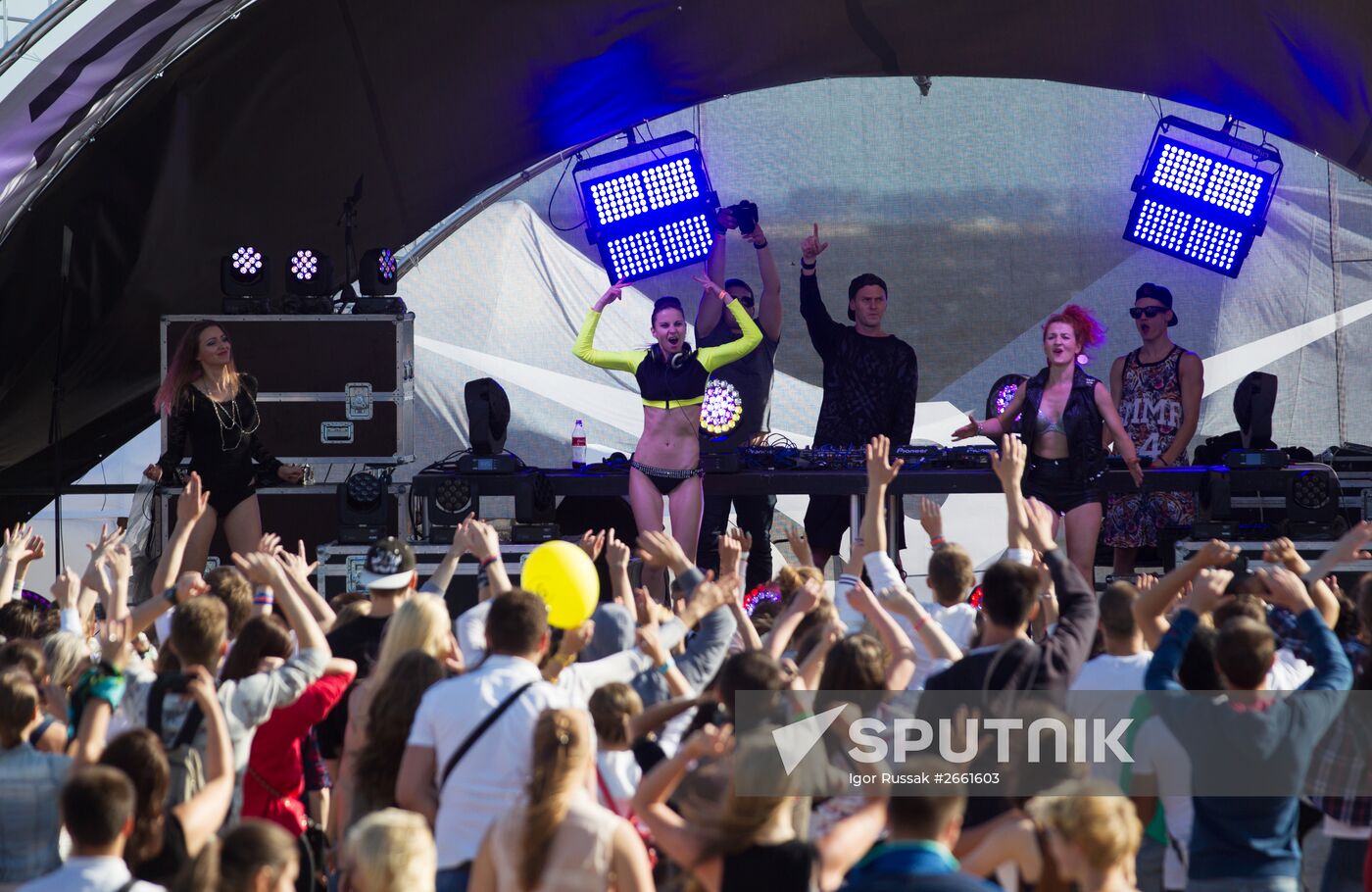 Vkontakte social network festival in St. Petersburg