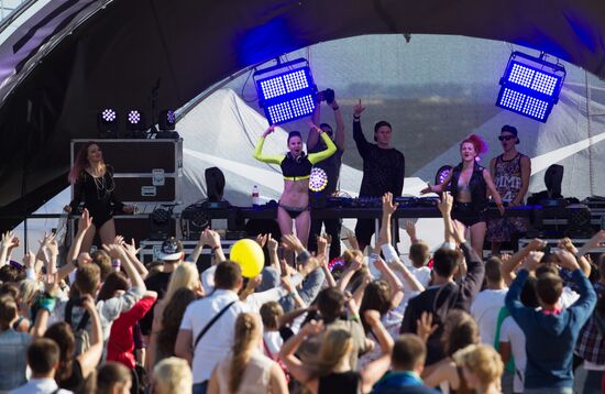 Vkontakte social network festival in St. Petersburg