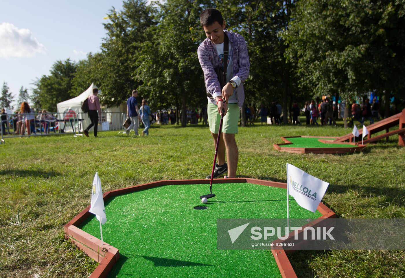 Vkontakte social network festival in St. Petersburg